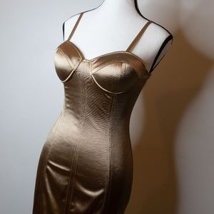 Sleeveless Champaign Bodycon Dress